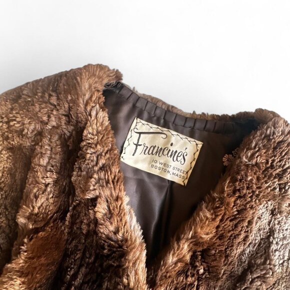 Brown vintage fur shawl #vintage #y2k #fur - Picture 3 of 4